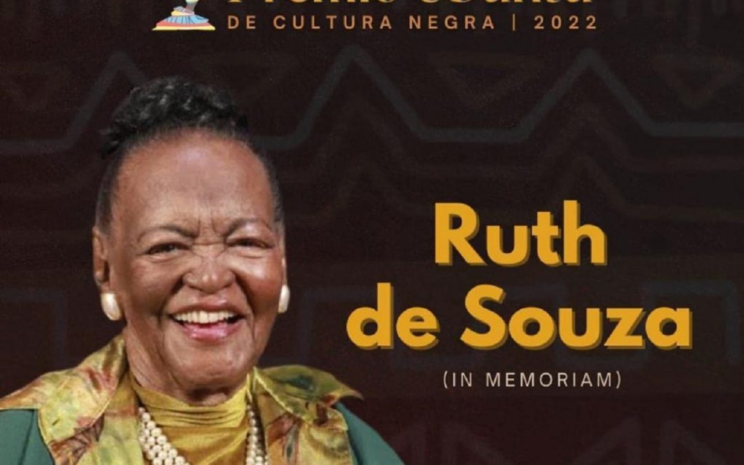 Saudosa Ruth de Souza será homenageada no Prêmio Ubuntu de Cultura Negra