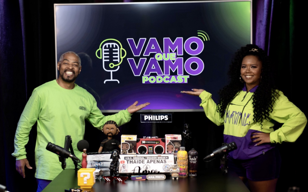 Thaíde comemora 40 anos de carreira e estreia podcast Vamo que Vamo ao lado de Ana Preta