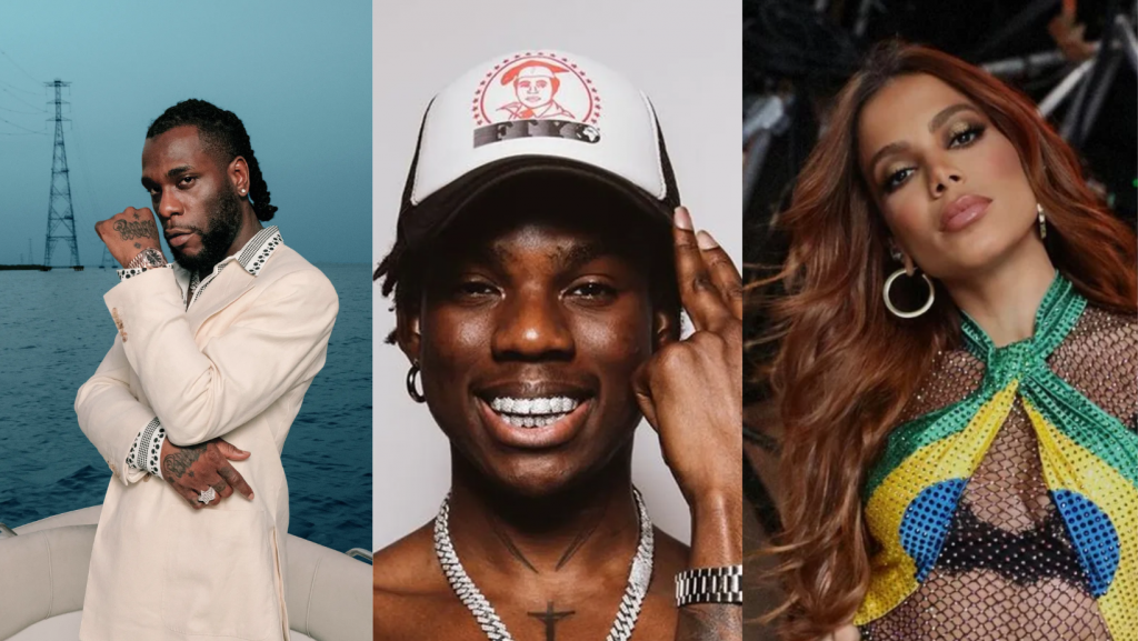 Burna Boy, Rema, Anitta, Matuê e Kevin O Chris são indicados ao MTV EMA  (Europe Music Awards)