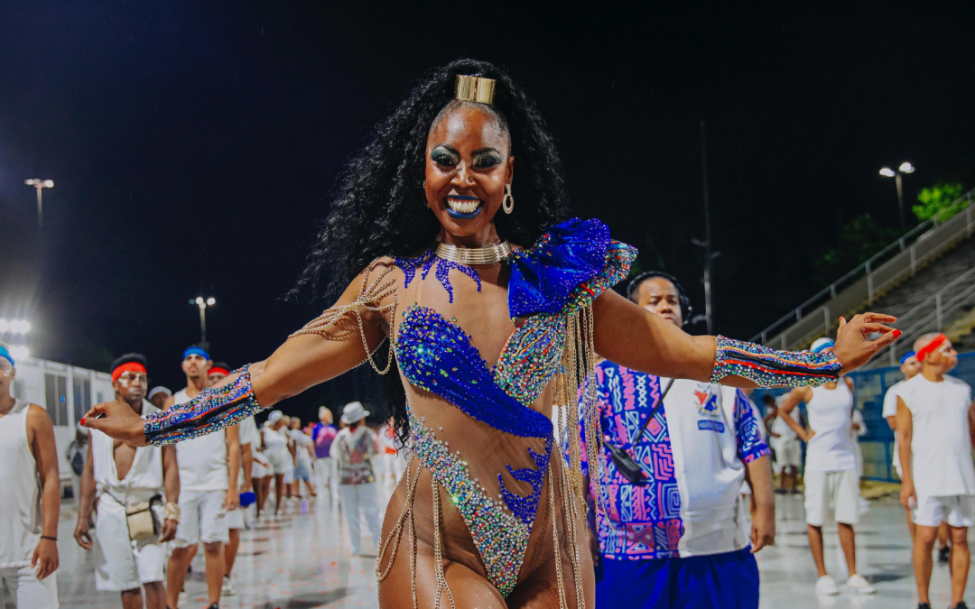 Priscila Cristina comemora 34 anos de União da Ilha e traz um figurino inspirado na africanidade