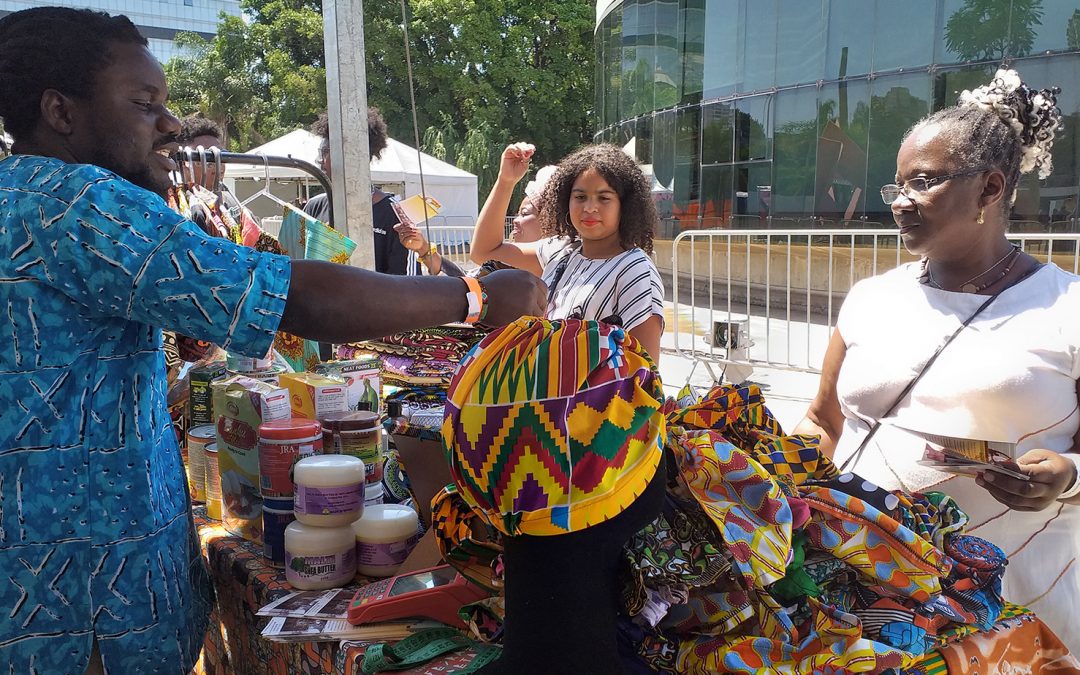 Delegação de Gana participa da Feira Preta 2024 com produtos típicos e originais da cultura africana